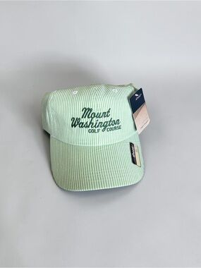 Mount Washington Golf Course Mint Stripe Baseball Cap